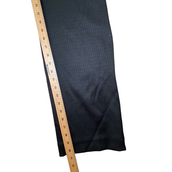 SHARAGANO SZ 8 Black Flat Front Wide Legs Mid Rise Slack Dress Pants  NWOT - Picture 5 of 5